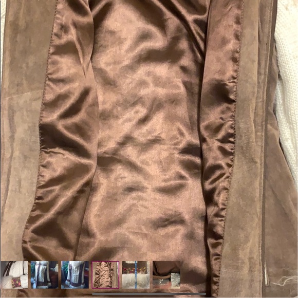 PHOSPHORUS unique Lamb Fur suede sweater jacket - Picture 7 of 12